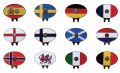 Polo logots Chervo : Marqueur balle clip casquette drapeaux